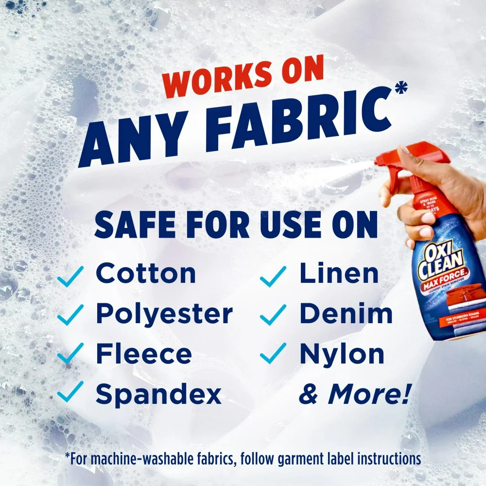 Oxiclean Max Force Laundry Stain Remover Spray 12oz (354ml) - Image 6