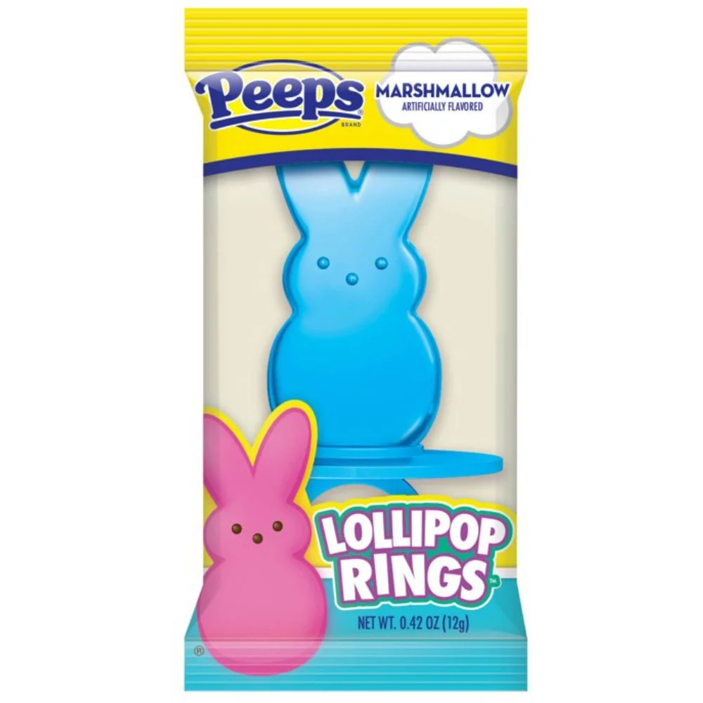 Peeps Easter Bunny Lollipop Rings Marshmallow Flavoured 0.42oz (12g) - Image 3