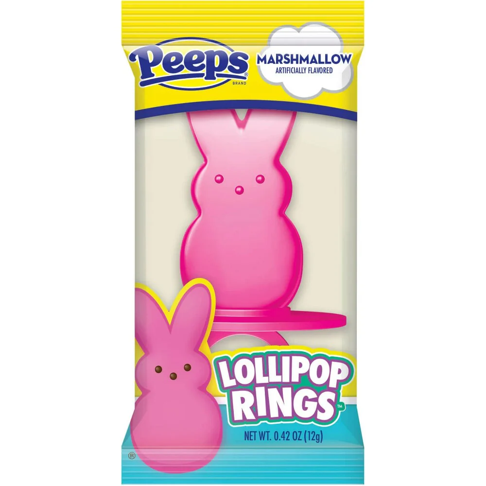 Peeps Easter Bunny Lollipop Rings Marshmallow Flavoured 0.42oz (12g) - Image 4