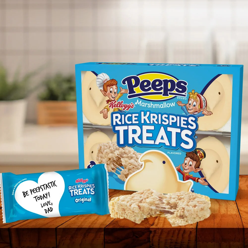 PEEPS Rice Krispies Treat Flavored Marshmallow Easter Chicks 10 Count 3oz (85g) - Image 3