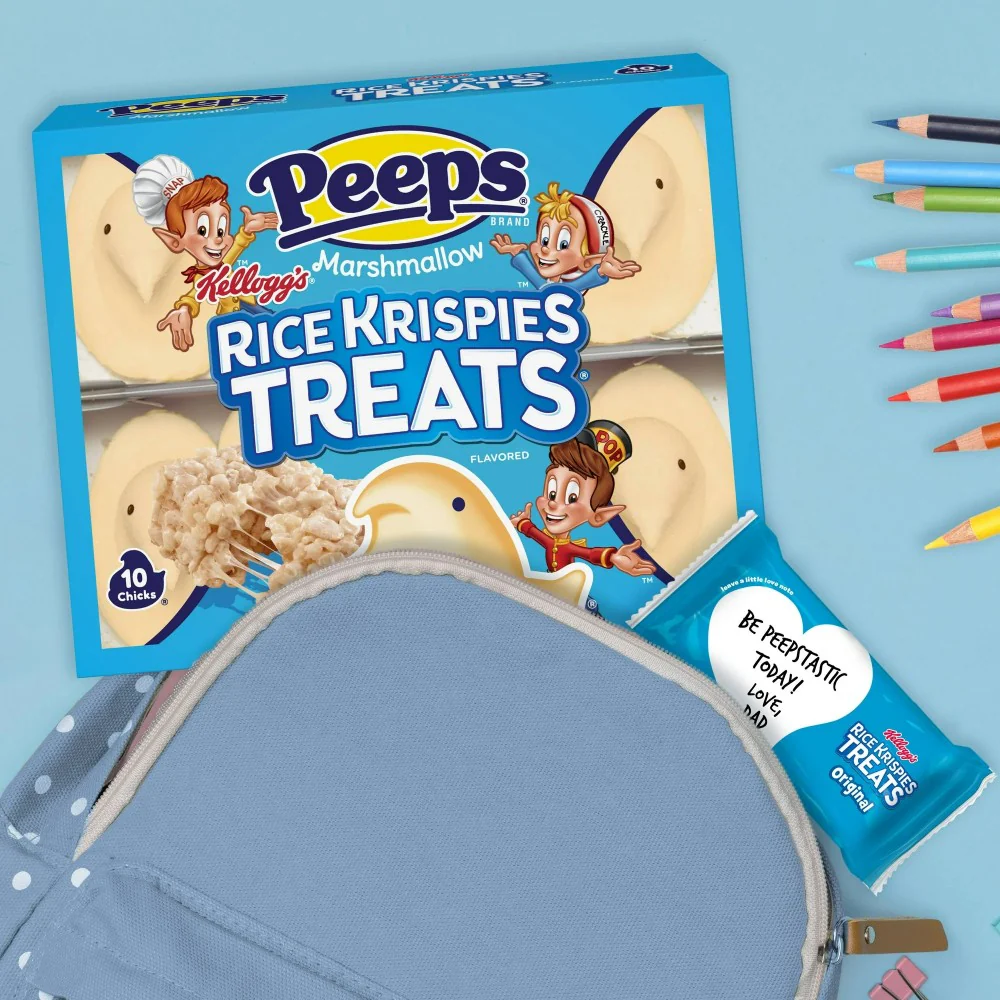 PEEPS Rice Krispies Treat Flavored Marshmallow Easter Chicks 10 Count 3oz (85g) - Image 4