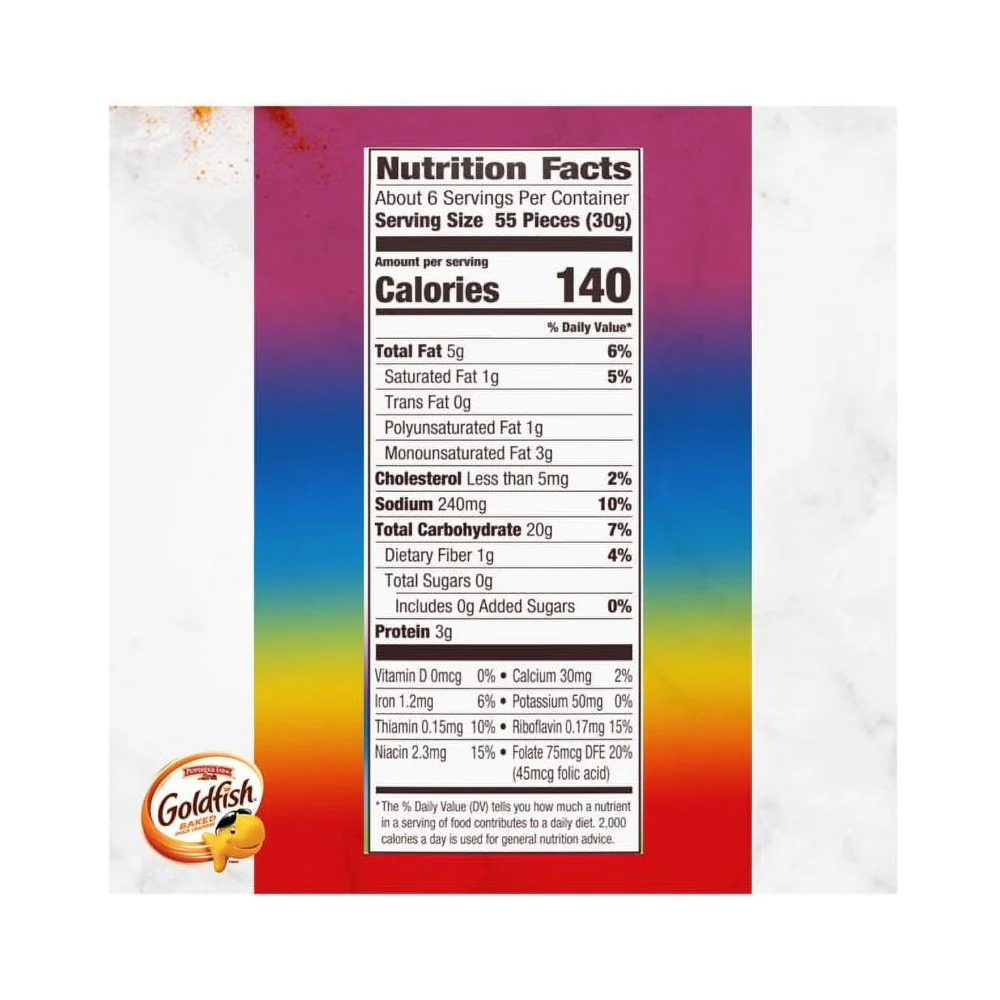 Pep Farm Goldfish Colours Cheddar Crackers 6.6oz (187g) - Image 3