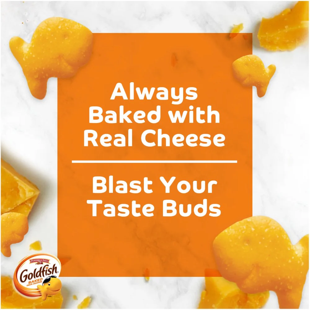 Pepperidge Farm Goldfish Xtra Cheddar Crackers 2.45oz (69.4g) - Image 3