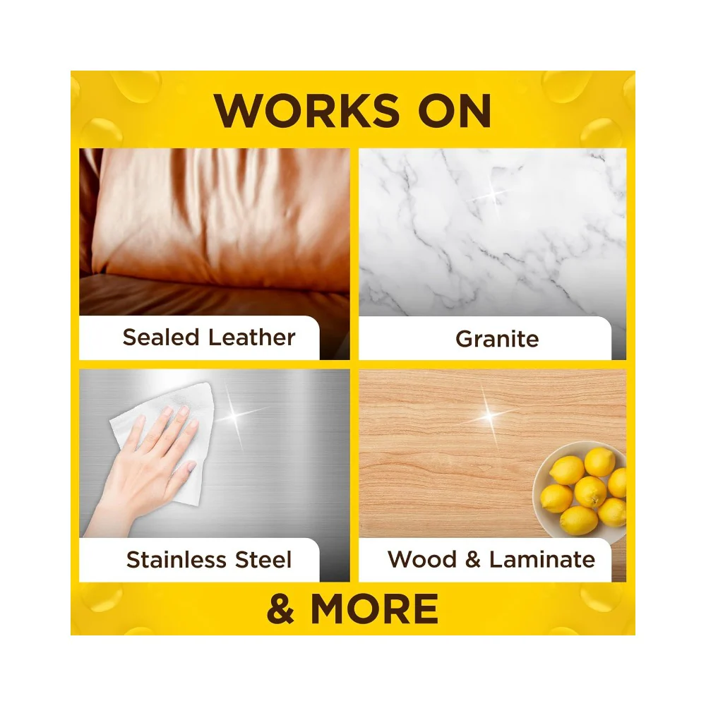 Pledge Expert Care Wood Wipes Lemon Scented 24's - Image 3