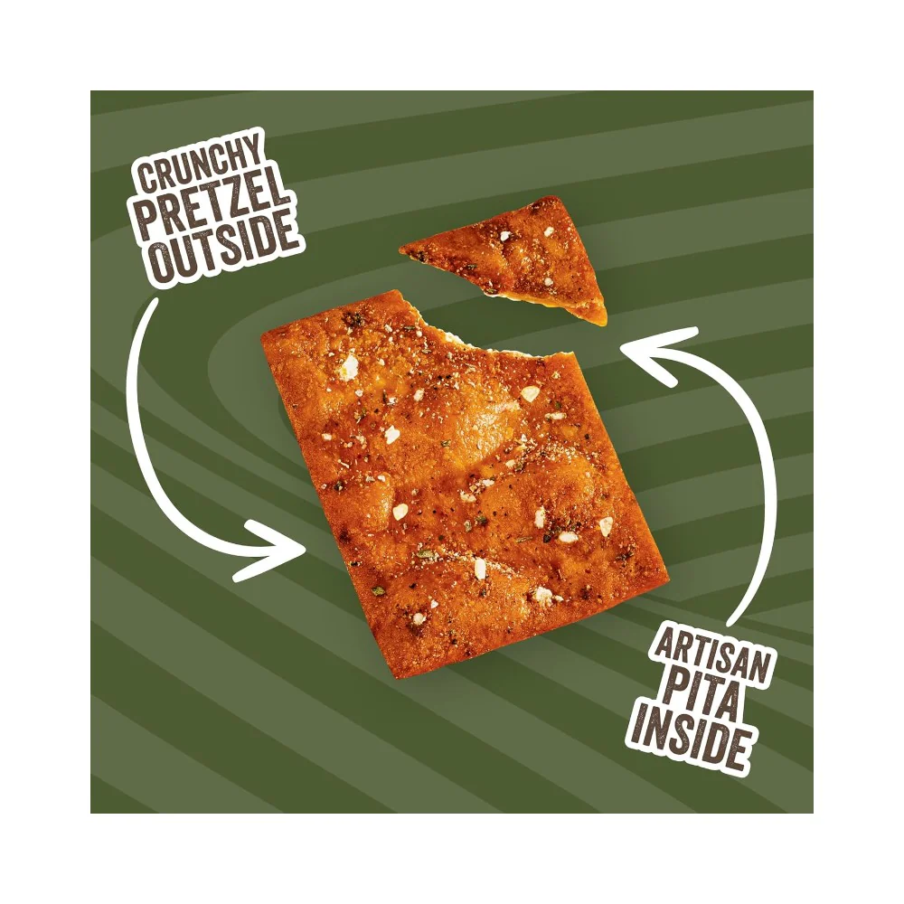 Pretzelized Pretzel Pita Chips Mediterranean Herb 7oz (198g) - Image 6