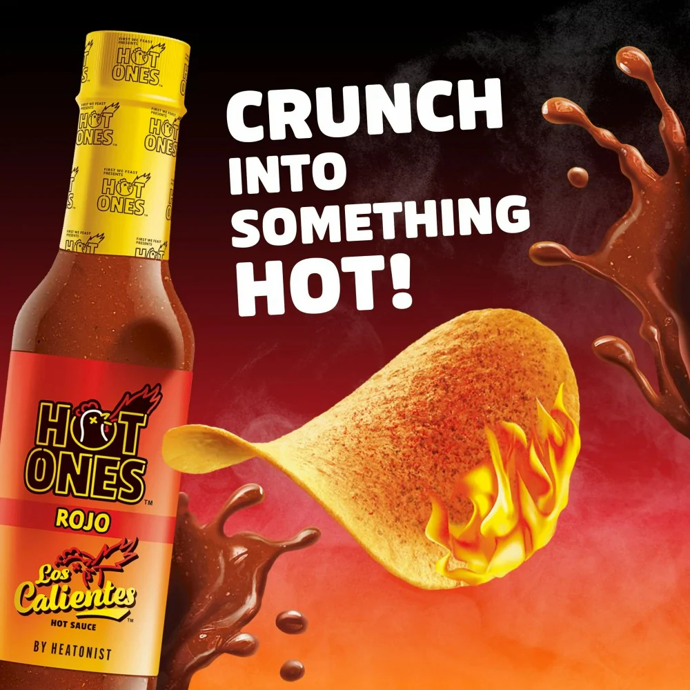 Pringles Hot Ones Los Calientes Rojo Potato Crisps Chips 5.5oz (156g) - Image 4