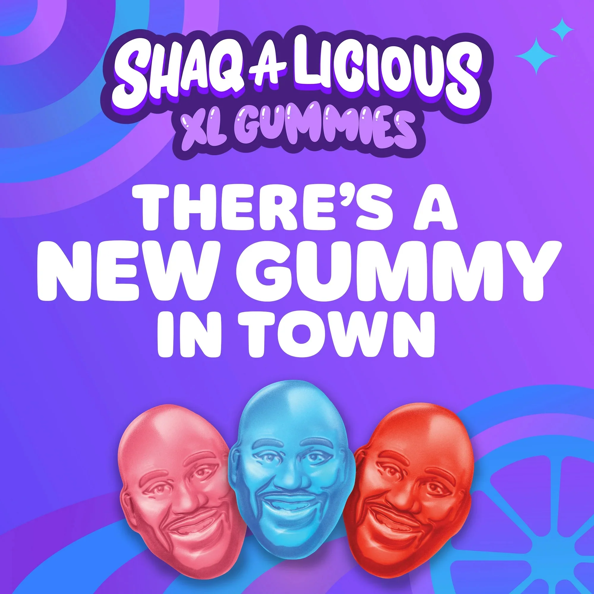 Shaq-a-licious Original Gummies Peg Bag 6.2oz (176g) - Image 4