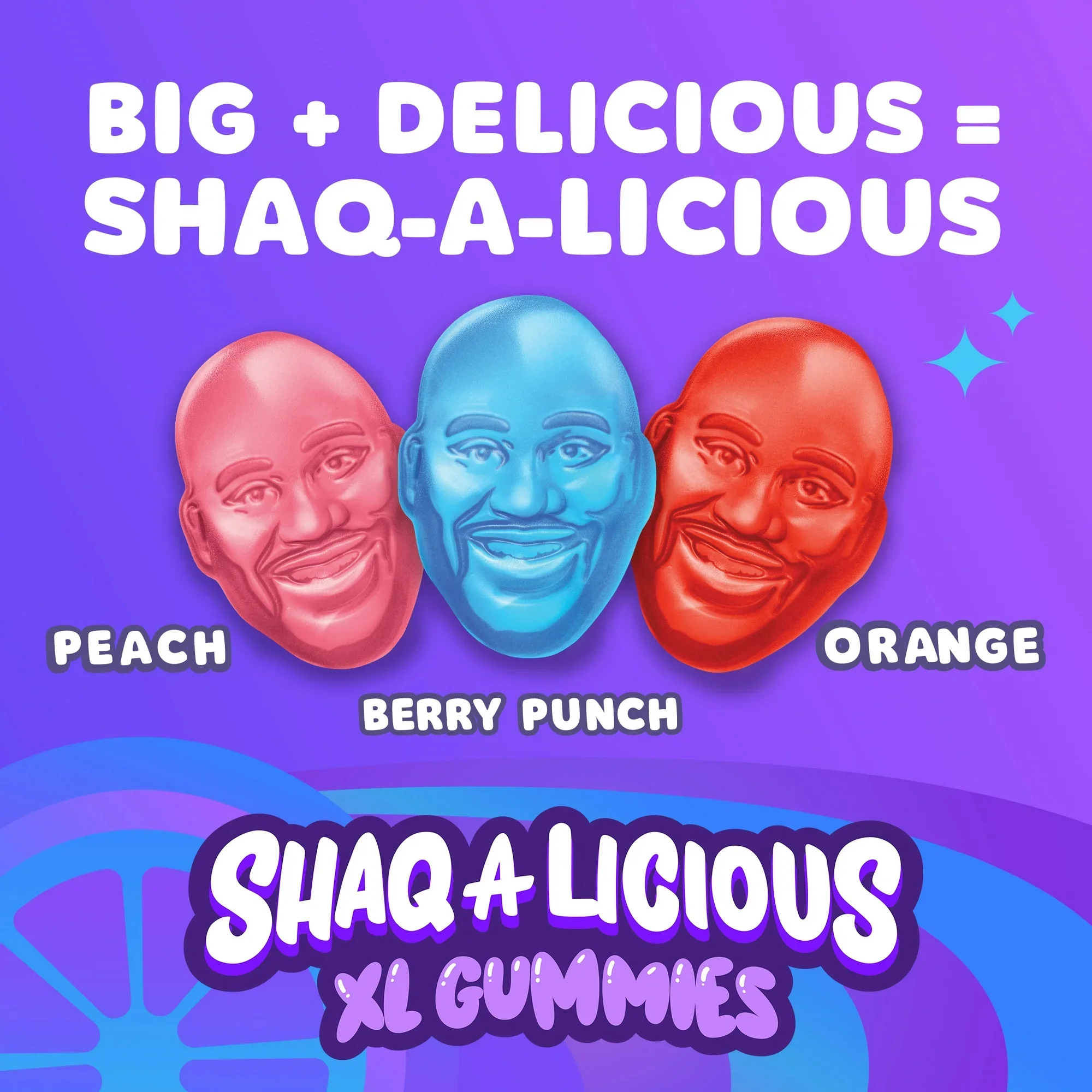 Shaq-a-licious Original Gummies Peg Bag 6.2oz (176g) - Image 6
