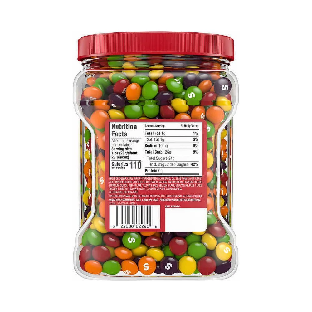 Skittles Original Tub 54oz (1.53kg) - Image 3