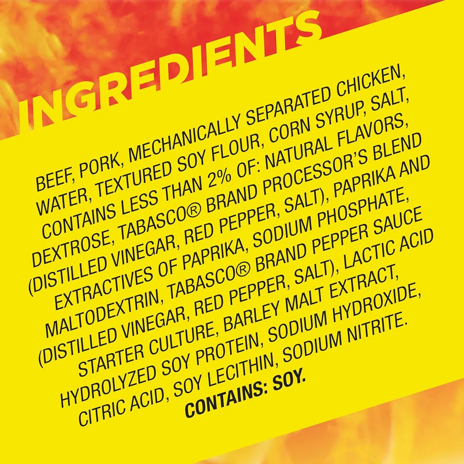 Slim Jim Giant Smoked Meat Sticks, Tabasco Flavor, 6g Protein Per Serving .97oz (27g) - Image 6