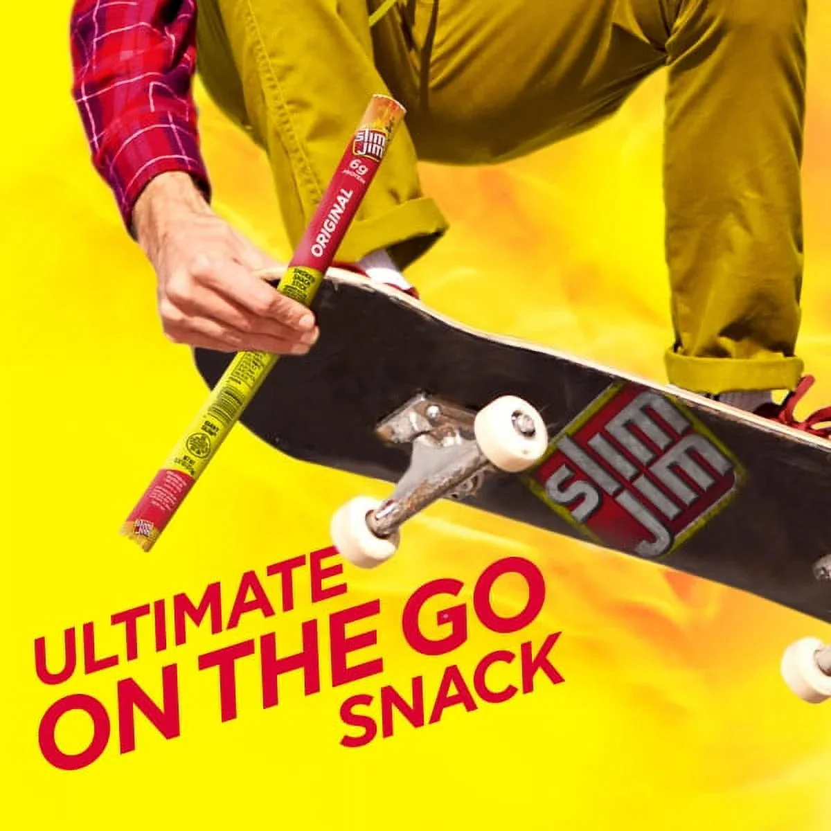 Slim Jim Original Giant Smoked Snack Stick Keto Friendly Smoked Meat Stick .97oz (27g) - Image 3