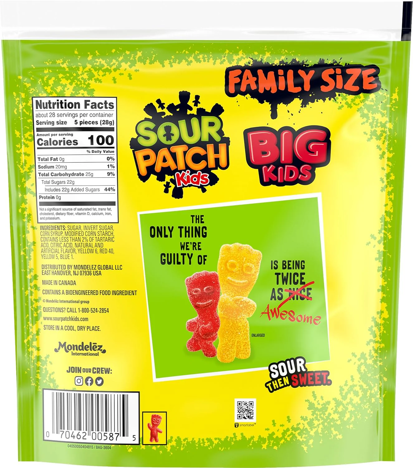 Sour Patch Big Kids resealable Bag 1.7lb (771g) - Image 6