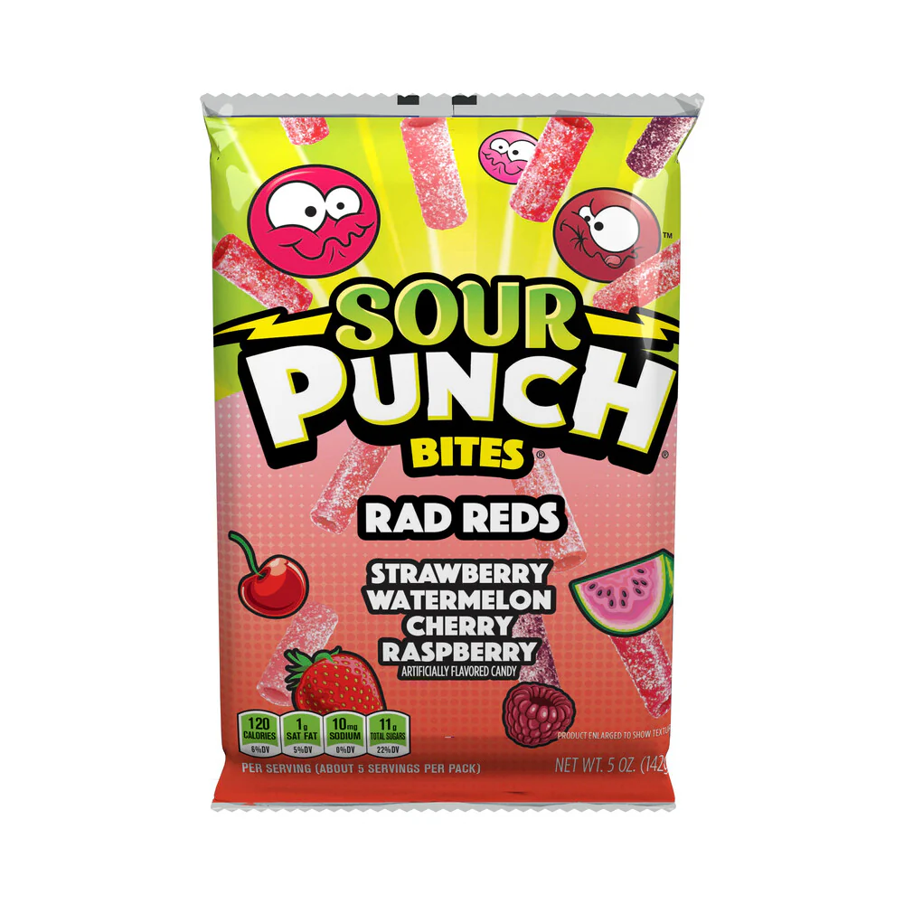 Sour Punch Bites Rad Reds 5oz (142g)