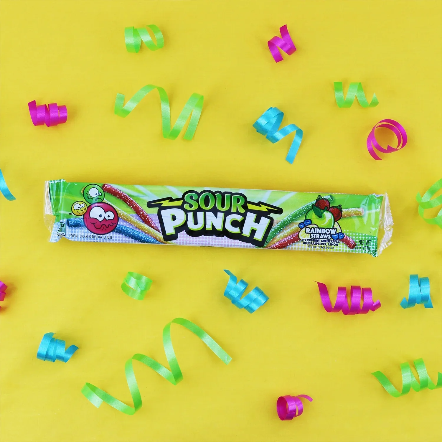 Sour Punch Straws Rainbow 2oz (57g) - Image 3