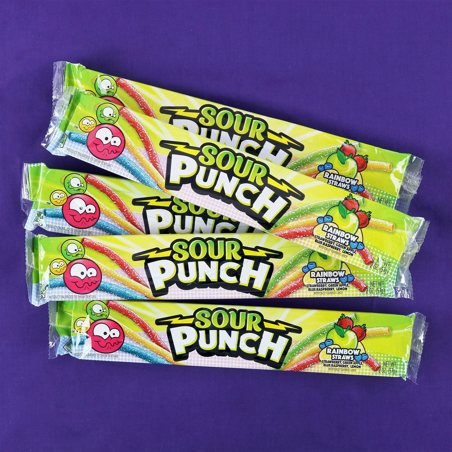 Sour Punch Straws Rainbow 2oz (57g) - Image 4