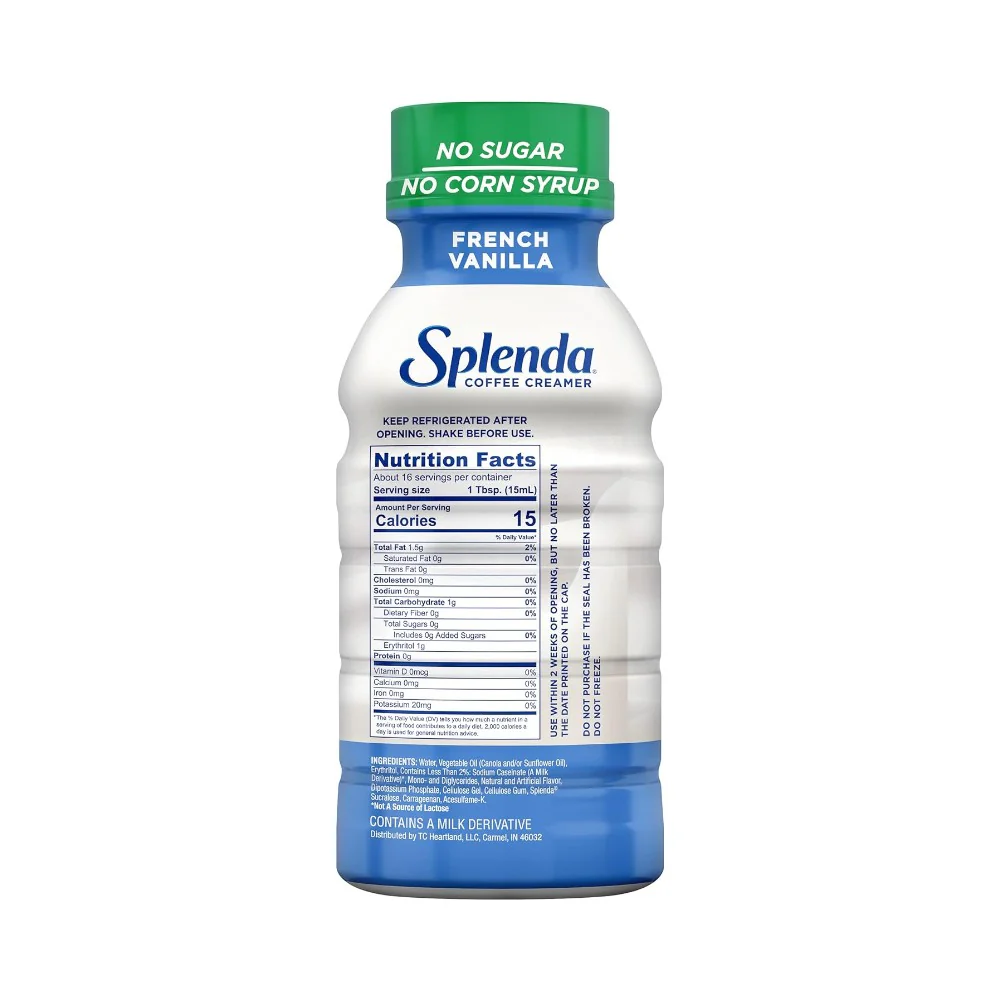 Splenda Coffee Creamer French Vanilla No Sugar 8oz (237ml) - Image 2