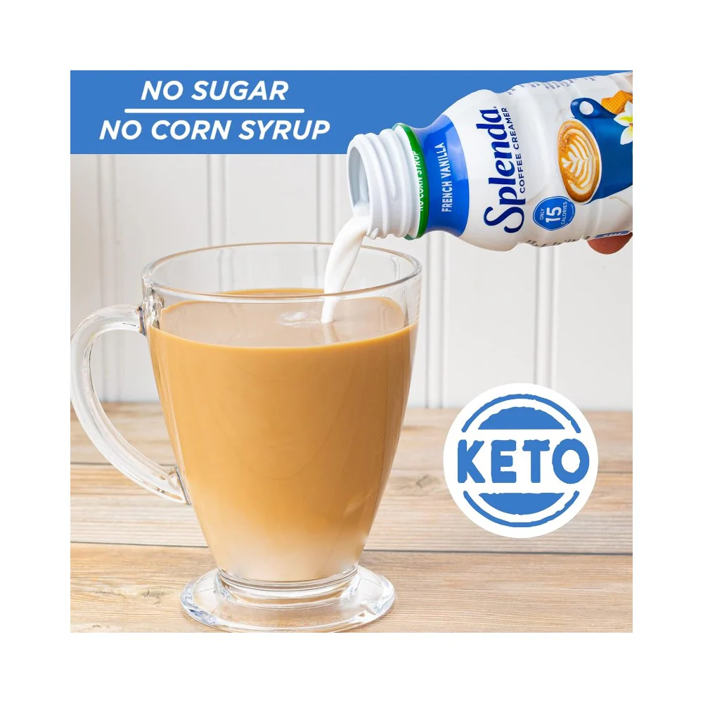 Splenda Coffee Creamer French Vanilla No Sugar 8oz (237ml) - Image 5
