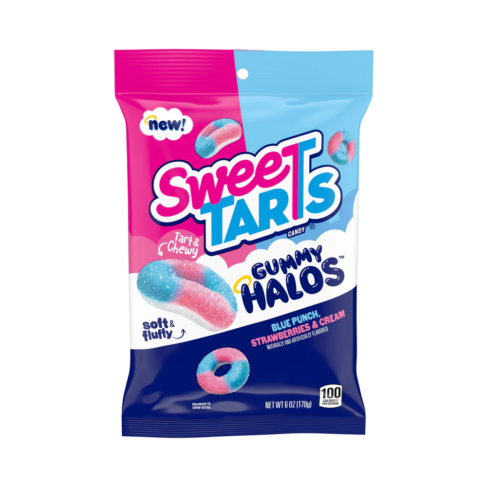 Sweetarts Gummy Halos Peg Bag 6oz (170g)