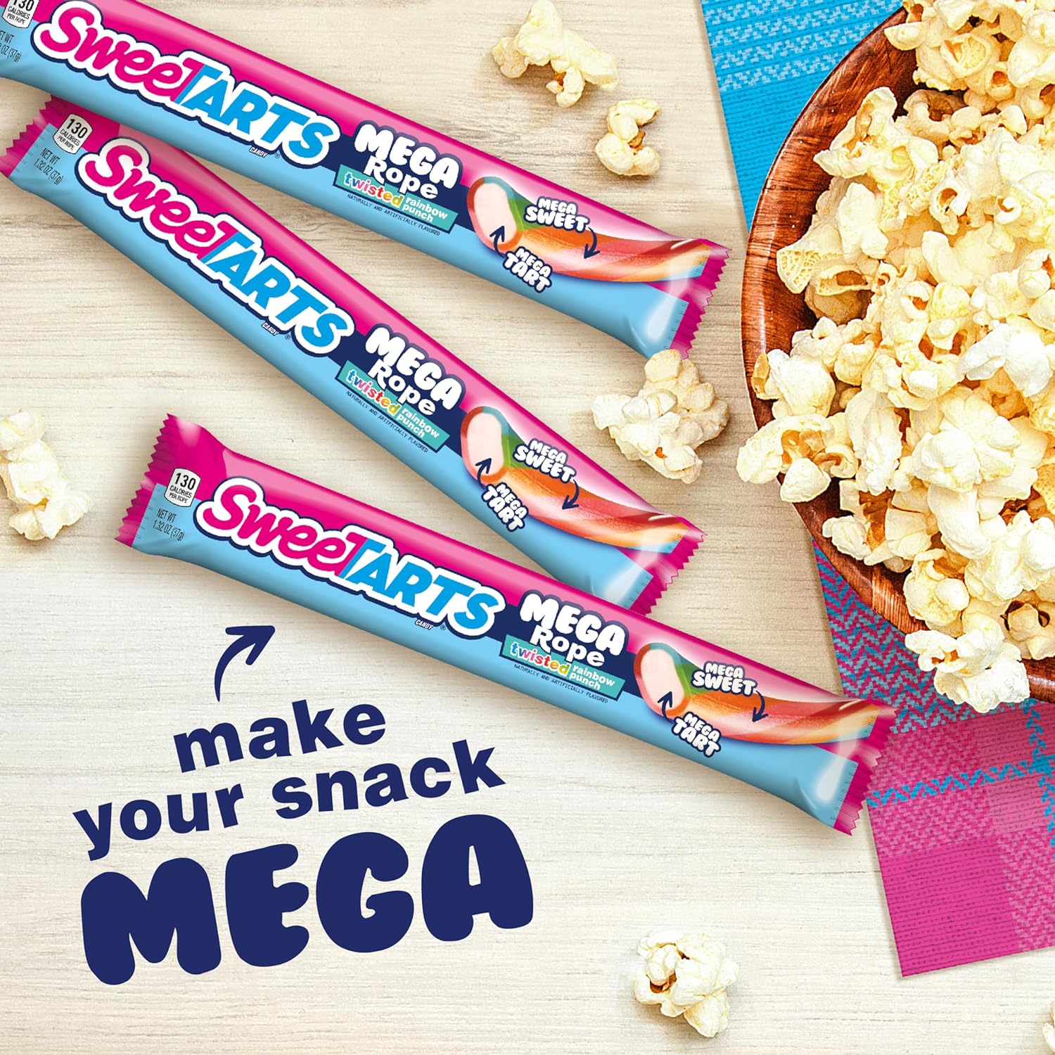 Sweetarts Mega Rope Twisted Rainbow Punch 1.32oz (37g) - Image 4