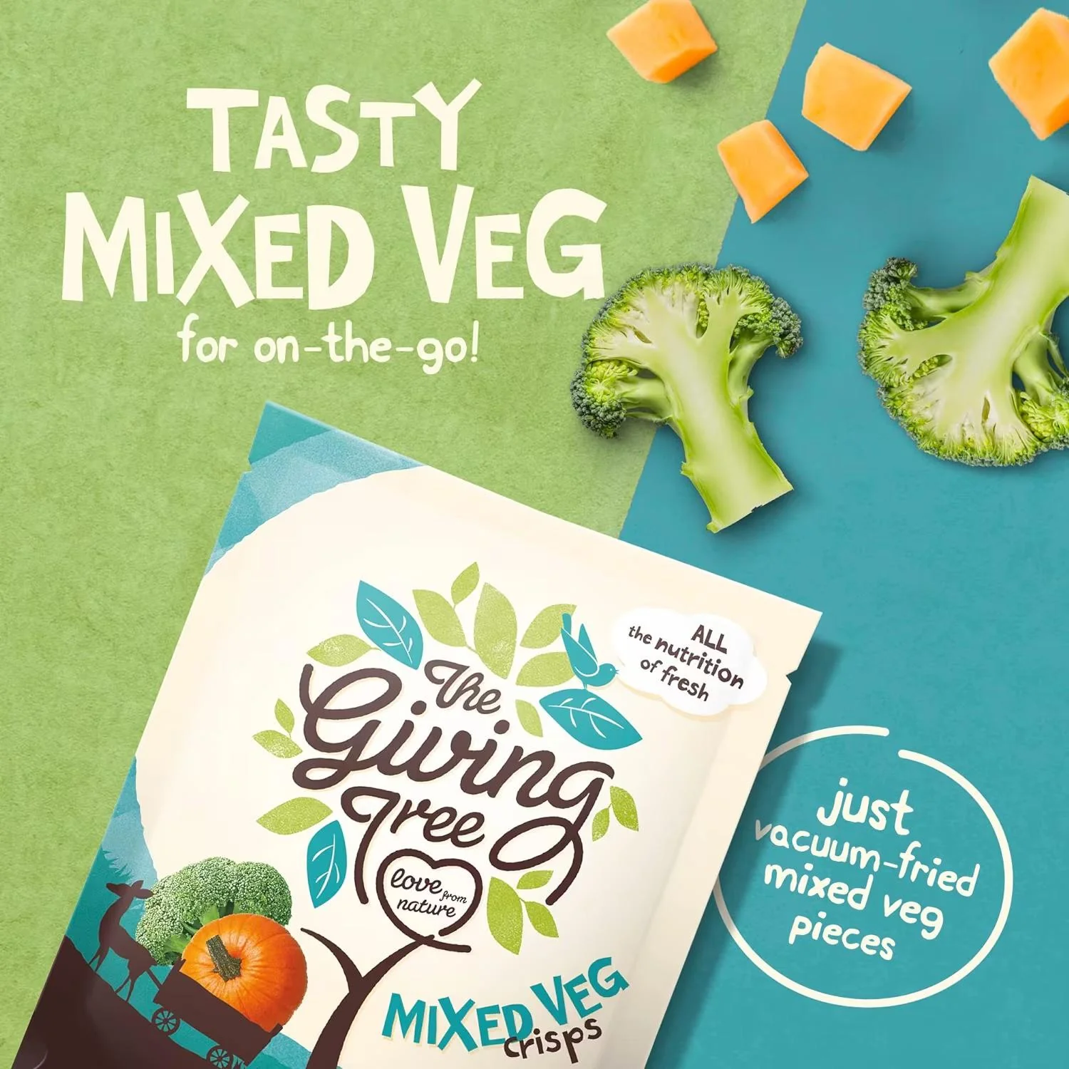 The Giving Tree Vaccum Fried Mixed Vegetables Crisps 22g - Image 2