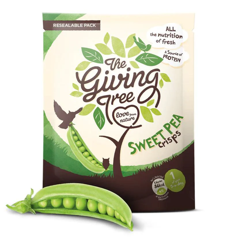 The Giving Tree Vaccum Fried Sweet Pea Crisps 36g