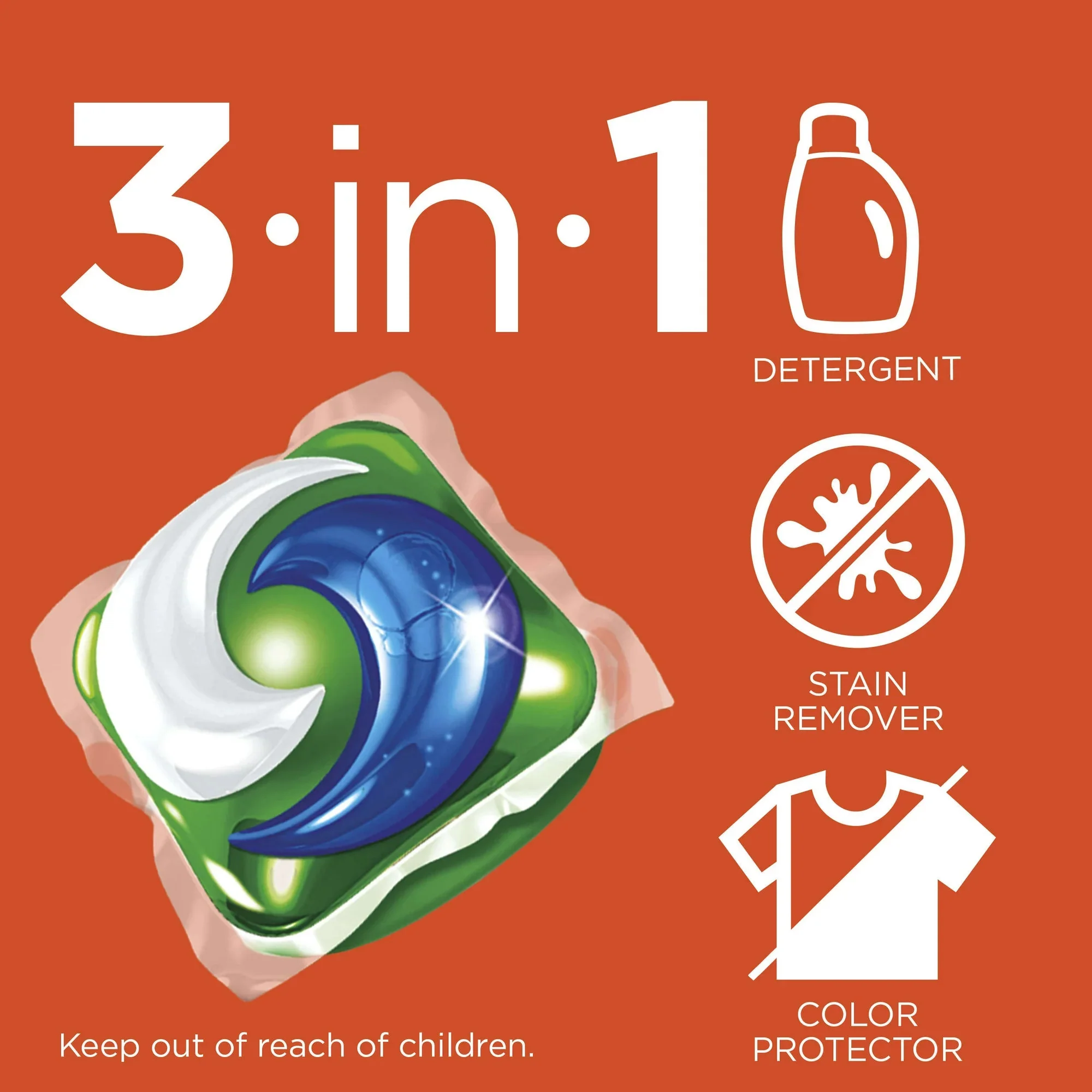 Tide Liquid Pods Original 3in1 I 81 Pods (65oz) - Image 4