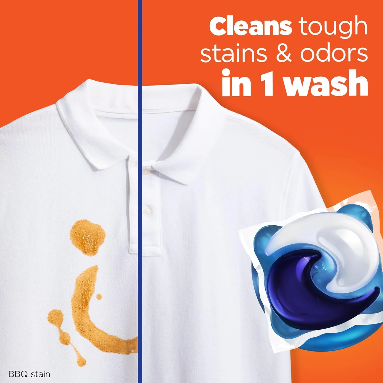Tide PODS laundry detergent pacs 3-in-1 Stain Remover 81 Count, HE compatible, Original Scent - Image 2