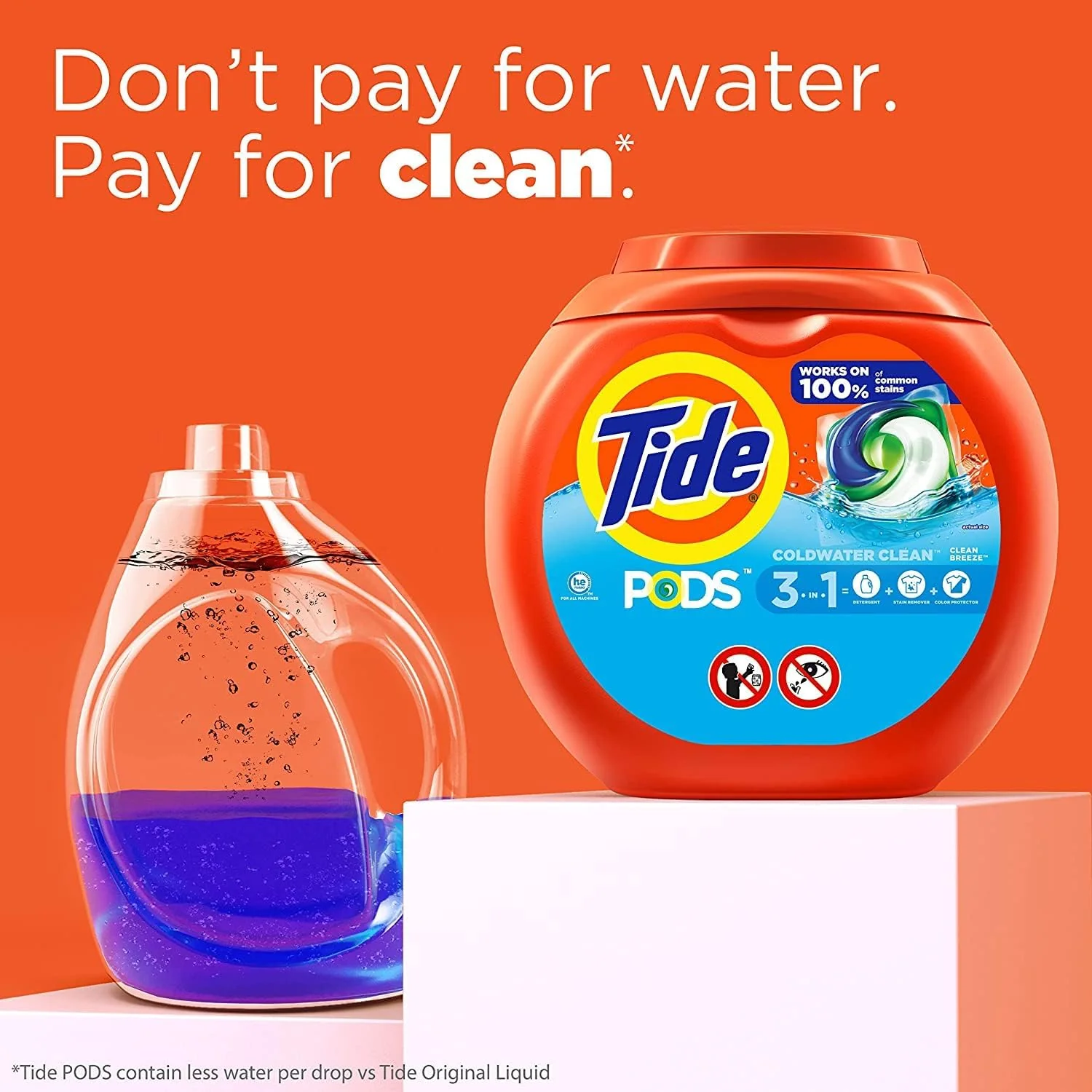 Tide PODS laundry detergent pacs, 3-in-1 Stain Remover, Odor Fighter, Color Protector, 57 Count - Image 4