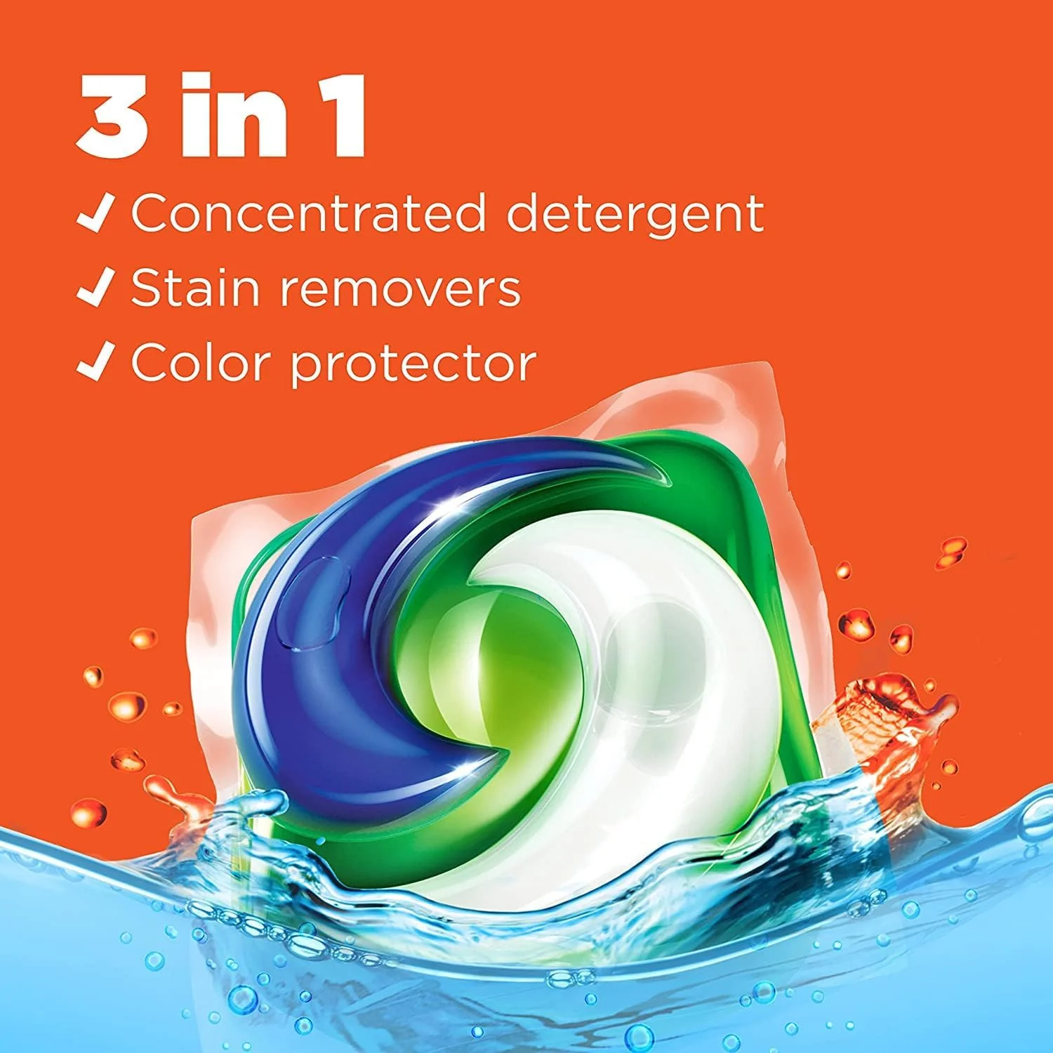 Tide PODS laundry detergent pacs, 3-in-1 Stain Remover, Odor Fighter, Color Protector, 57 Count - Image 5