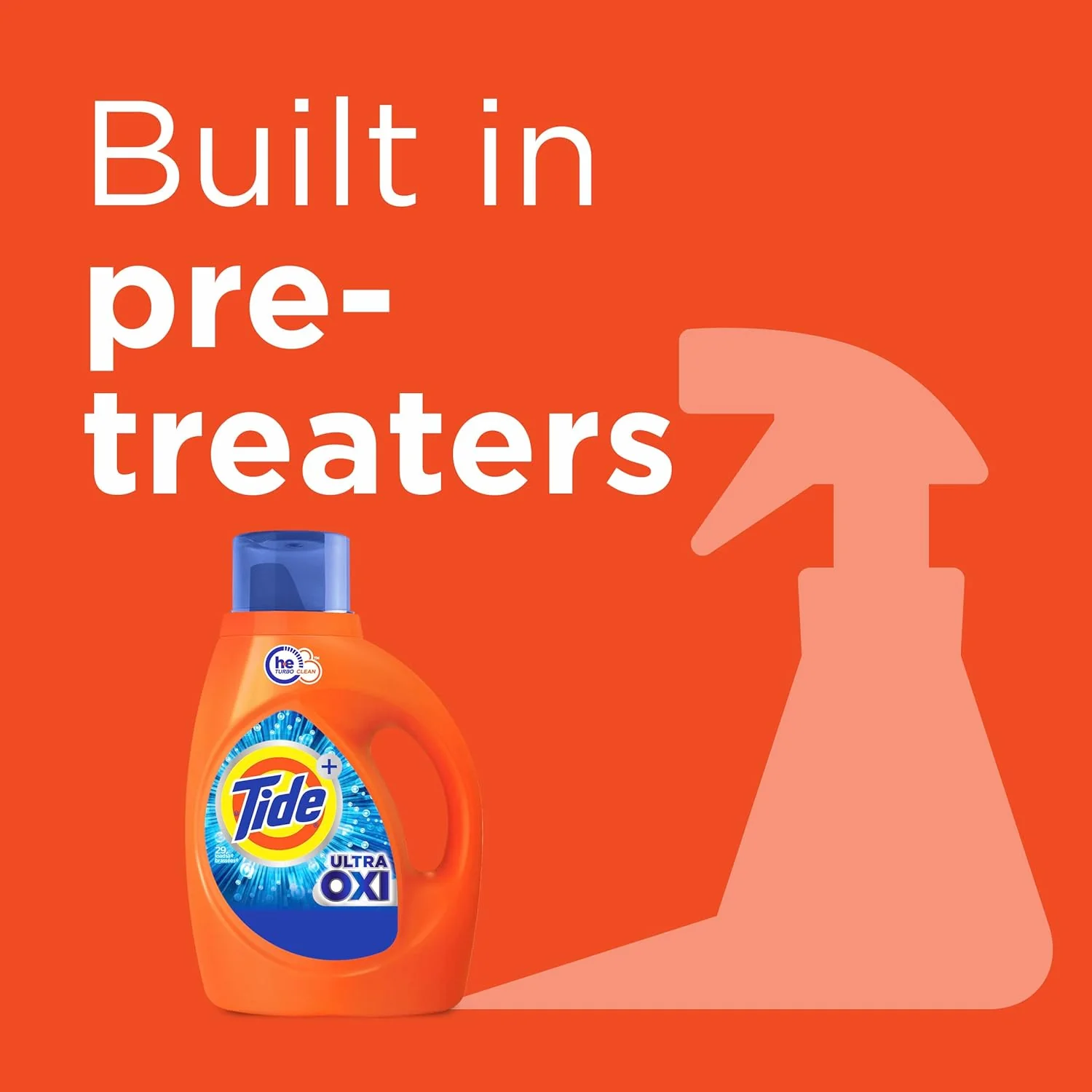 Tide Ultra Oxi Liquid Laundry Detergent, HE Compatible, 84oz (2.48L) 59 Loads - Image 3