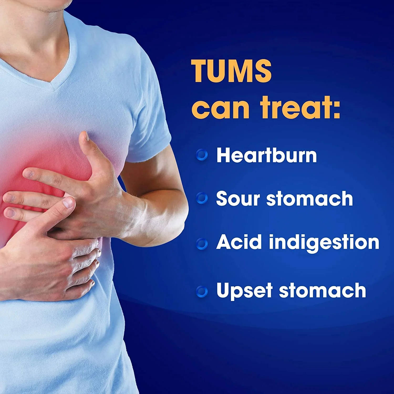 TUMS Antacid Peppermint Ultra Strength 1000 Chewable Antacid Tablets for Heartburn Relief, Peppermint 12 pack - Image 4