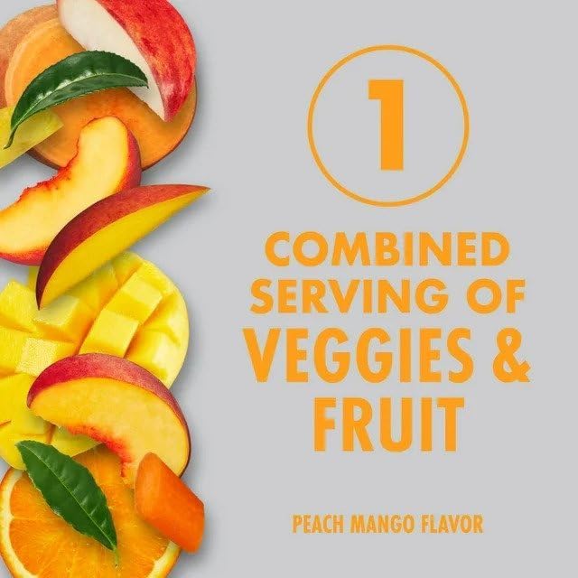 V8 Splash Sparkling & Energy Peach Mango Can 11.5oz (341ml) - Image 4