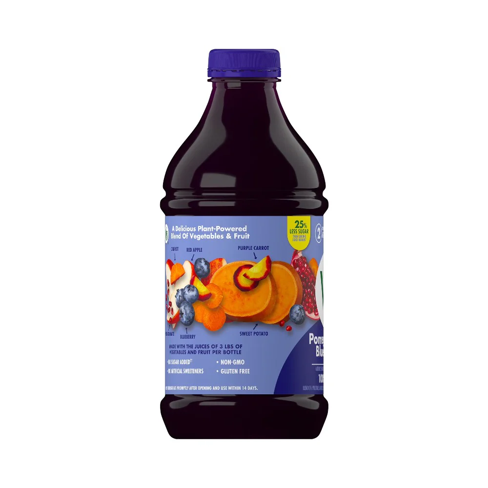 V8 Vegetable Juice Pomegranate Blueberry 46oz (1.36L) - Image 3