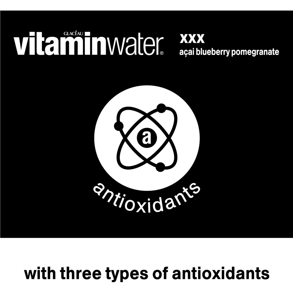vitaminwater XXX Acai-Blueberry-Pomegranate Flavored Water Beverage, 20oz (591ml) - Image 3
