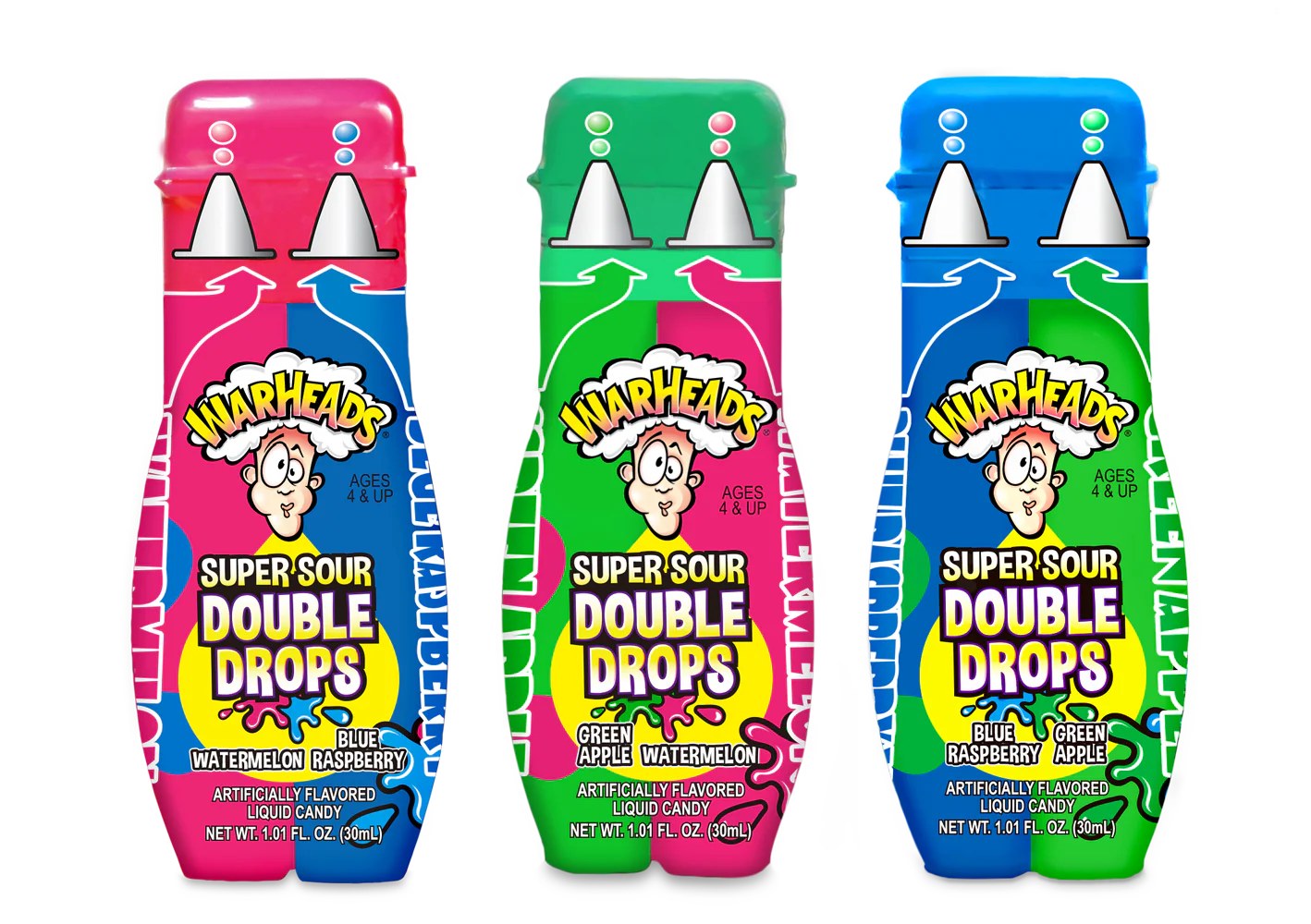 Warheads Double Drops Liquid 1oz (28g) Case of 24