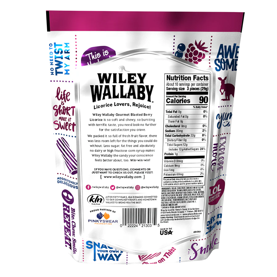 Wiley Wallaby Blasted Berry Licorice 7.05oz (200g) - Image 3