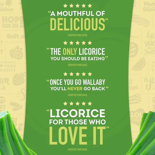 Wiley Wallaby Green Apple Licorice 7.05oz (200g) - Image 4