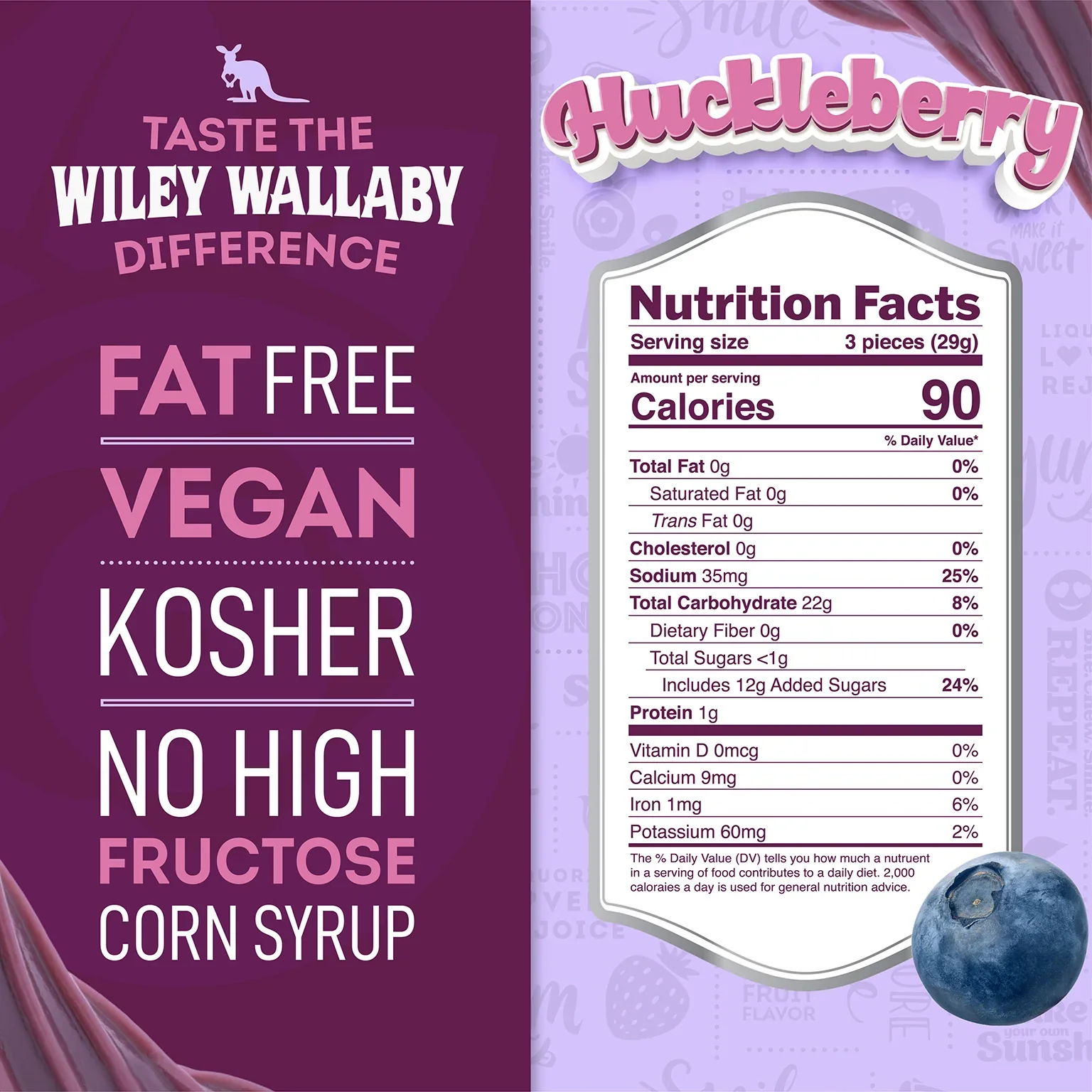 Wiley Wallaby Huckleberry Licorice 7.05oz (200g) - Image 6