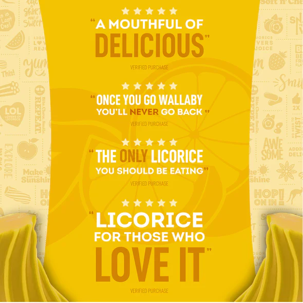 Wiley Wallaby Lemonade Licorice 7.05oz (200g) - Image 5