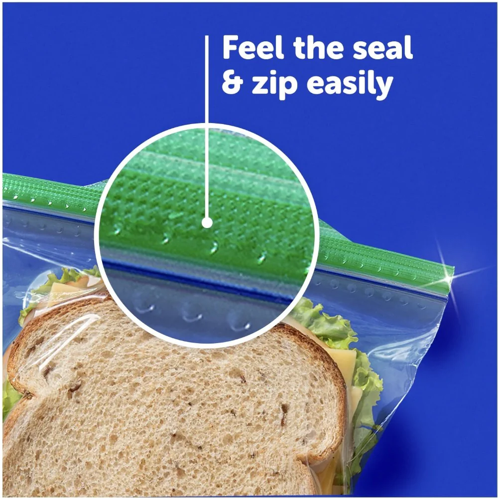 Ziploc Sandwich Bag Grip 'n Seal Mega Pack 280's - Image 3