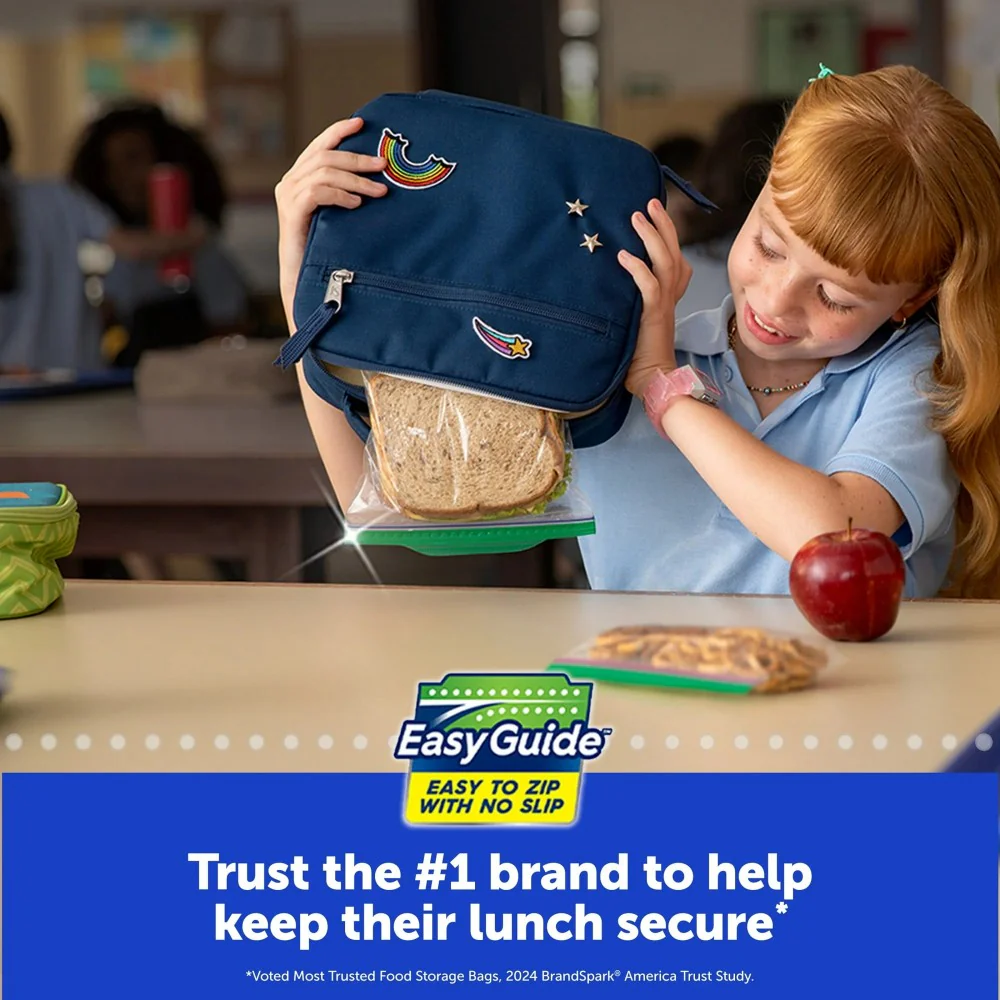 Ziploc Sandwich Bag Grip 'n Seal Mega Pack 280's - Image 4